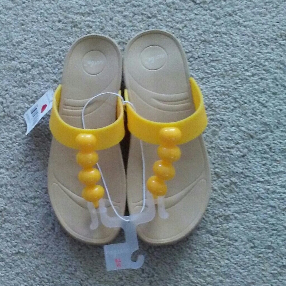 Just Be Yellow Wedge Sandal (NWT)